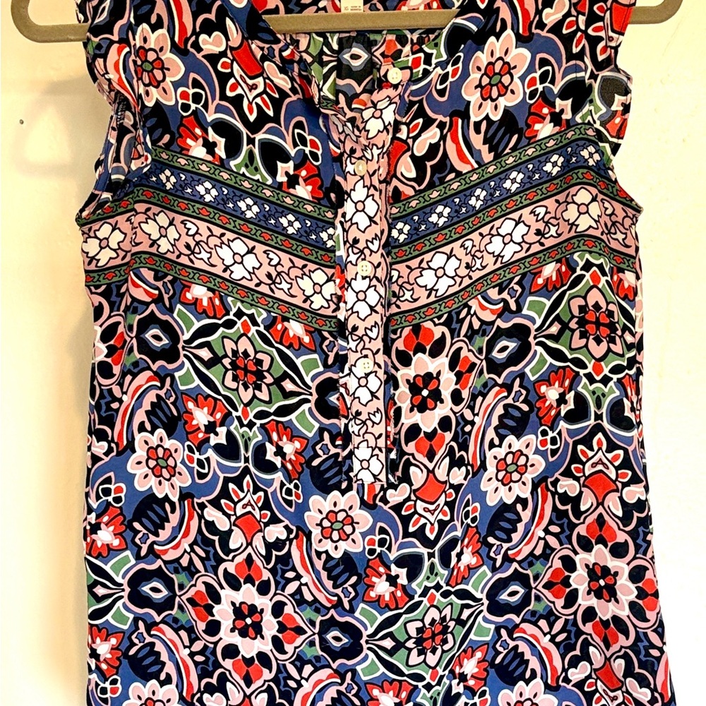 LOFT Multicolor Floral Blouse
